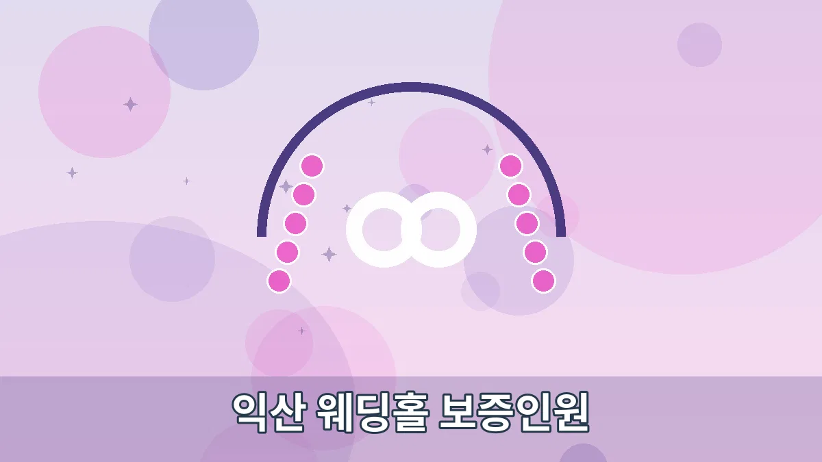 익산 웨딩홀 보증인원 안내 이미지 1