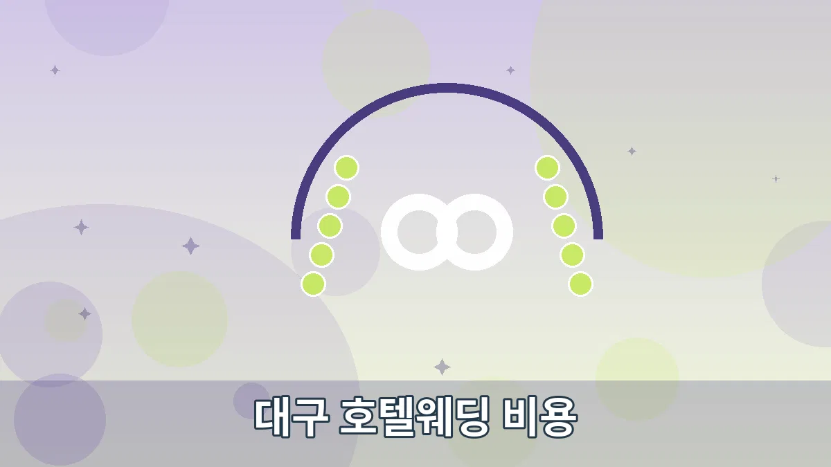 대구 호텔웨딩 비용 안내 이미지 5