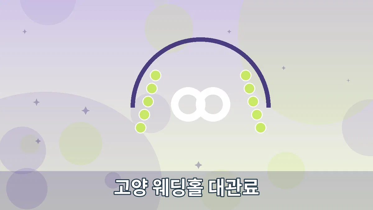 고양 웨딩홀 대관료 안내 이미지 5